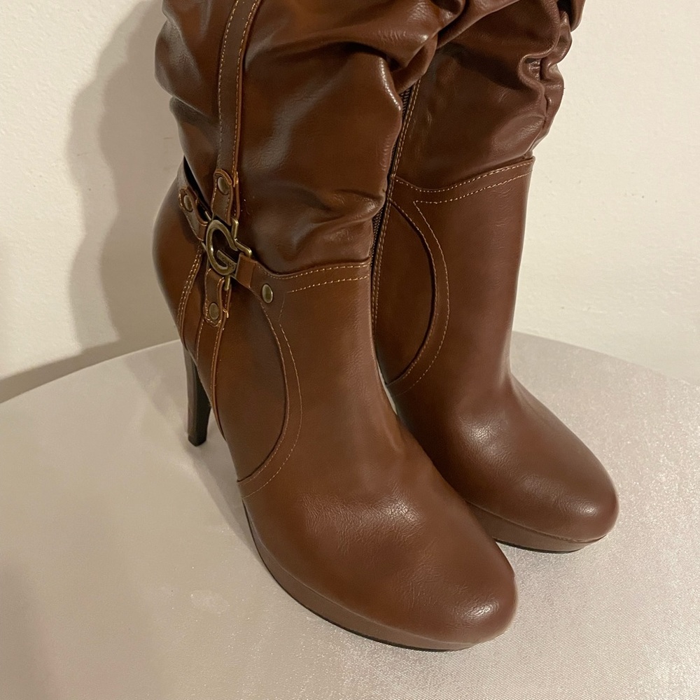Guess Darrlin Tall Brown Boots